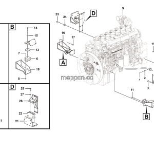 LGMG MT90S Mine Truck - Engine assy - A0100-2701011637