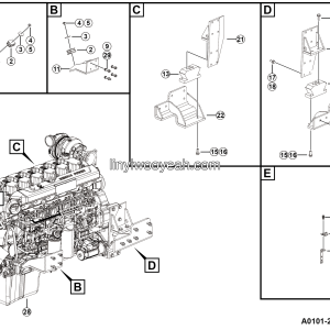 LGMG MT86D Mine Truck - Engine assy - A0101-2701011568
