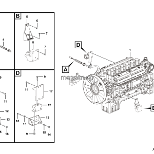 LGMG MT50 Mine Truck - Engine assy - A0102-2701010790