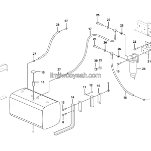 LGMG MS40 Mine Truck - Fuel tank assy - A0200-2702010381