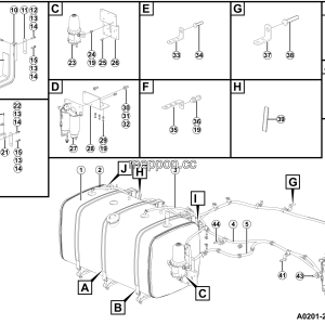 LGMG MT86H 2025 - Fuel tank assy - A0201-2702011898.S1A