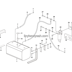 LGMG MT95D Mine Truck - Fuel tank assy - A0203-2702010272