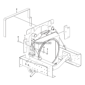 LGMG MT60 Mine Truck - Radiator shielding assy - A0300-2703011221