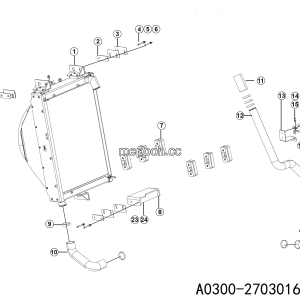 LGMG AT40 2025 - Water radiator assy - A0300-2703016641.S1A