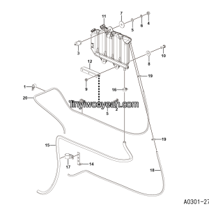 LGMG Off-Highway Dump Truck 2023 - Expansion water tank assy - A0301-2703014362.S1A