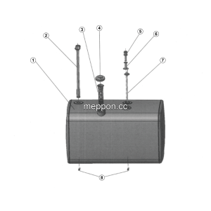 LGMG Off-Highway Dump Truck 2024 - 630L single-chamber fuel tank body  LG02-RYX-033 - A0700-4190710492