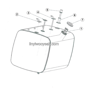 LGMG MT86H 2025 - Iron fuel tank 530L LG02-RYX-04 - A0701-4190707631