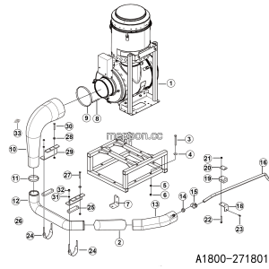 LGMG Off-Highway Dump Truck 2024 - Air filter assy - A1800-2718011350.S1A