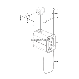 LGMG MT86H Mine Truck - Silencer assembly - A2400-2724010215
