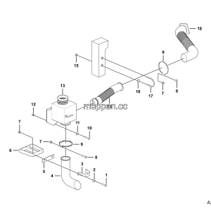LGMG CMT106 Mine Truck - Exhaust system assy - A2400-2724010293
