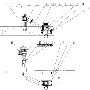 LGMG MT60D Mine Truck - Exhaust and heating system assy - A2400-2724010300