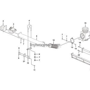 LGMG MT95H Mine Truck - Exhaust and heating system - A2400-2724010319