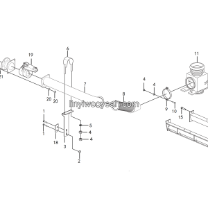 LGMG Off-Highway Dump Truck 2022 - Exhaust and heating system assy - A2400-2724010577.S1B