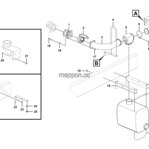 LGMG MT50 Mine Truck - Exhaust and heating system - A2401-2724010119
