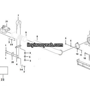 LGMG Off-Highway Dump Truck 2023 - Exhaust system assy - A2401-2724010189.S1C-G1