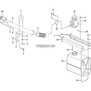 LGMG MT86H Mine Truck - Exhaust and heating system - A2401-2724010343