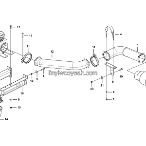 LGMG Off-Highway Dump Truck 2023 - exhaust system - A2401-2724011060.S1A