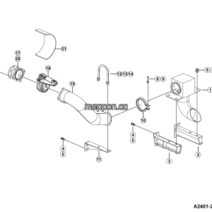 LGMG Off-Highway Dump Truck 2024 - Exhaust sys - A2401-2724011326.S1A