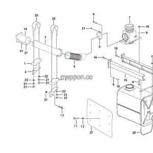 LGMG Off-Highway Dump Truck 2021 - Exhaust and heating system assy - A2402-2724010500.S
