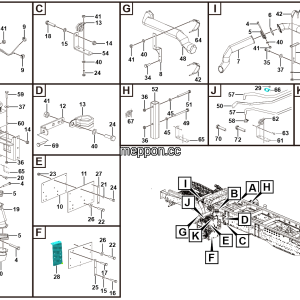 LGMG Off-Highway Dump Truck 2023 - EXHAUST AND HEAT ASSEMBLE - A2403-2724010881