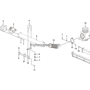 LGMG MT95 Mine Truck - Exhaust and heating system - A2404-2724010189