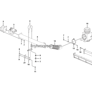 LGMG MT86H Mine Truck - Exhaust and heating system - A2405-2724010189