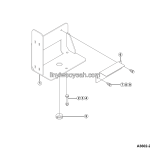 LGMG CMT96 2025 - Washer fluid reservoir & extinguisher bracket installation - A3602-2736021445.S1A
