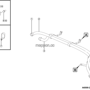 LGMG Mine Truck 2026 - Transmission cooling line assy - A6500-2765001358.S1A