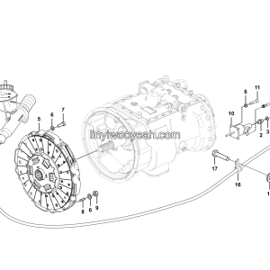 LGMG MT86D Mine Truck - Clutch assy - B0401-2704010164