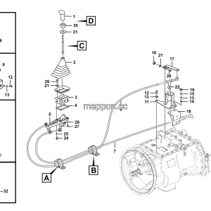 LGMG MT50 Mine Truck - Transmission control assy - C0500-2705010358
