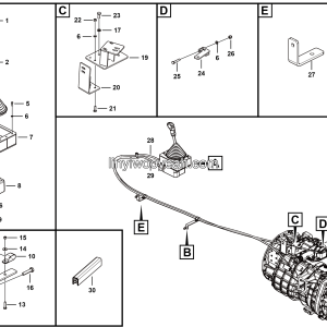 LGMG Off-Highway Dump Truck 2023 - Shift-control assembly - C0502-2705011589