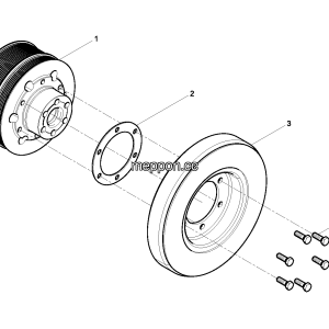 LGMG MT95 Mine Truck - Belt pulley assembly - C40-4110001117185