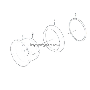 LGMG Off-Highway Dump Truck 2023 - Rim assy 11.25/2.0-25 - D0501-4110705266