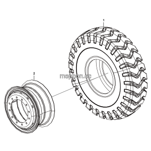 LGMG Mine Truck Mine Truck - Wheel assy - D0600-2706010282