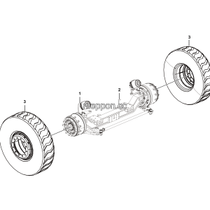 LGMG Off-Highway Dump Truck 2020 - Front alex assembly - D0600-2706010507