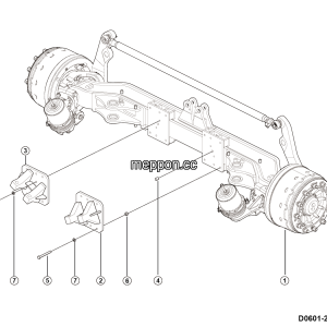 LGMG Off-Highway Dump Truck 2023 - FR axle installation（HD20T） - D0601-2706010904.S1A