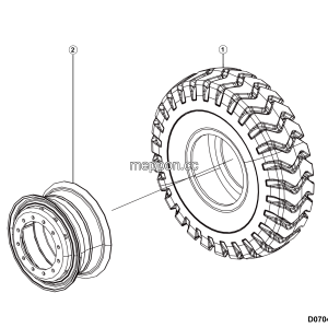 LGMG Off-Highway Dump Truck 2024 - WHEEL ASSEMBLY - D0705-2706010465
