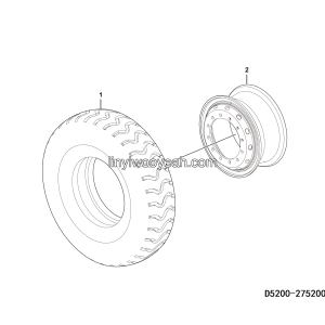 LGMG Off-Highway Dump Truck 2022 - Wheel assy（T=20） - D5200-2752000076.S1A