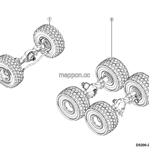 LGMG Off-Highway Dump Truck 2024 - Wheels installation - D5200-2752000170.S1A