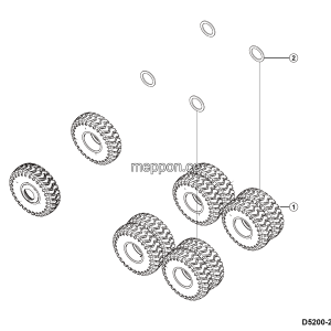 LGMG CMT96 2025 - Wheels and tires installation - D5200-2752000468.S1A