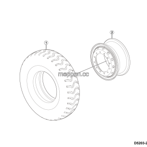 LGMG CMT96 2025 - Wheel assy（T=20） - D5203-2752000076.S1A