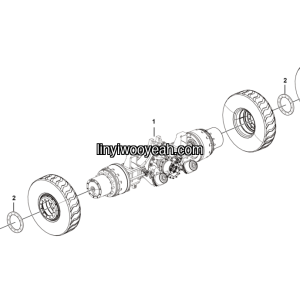 LGMG Off-Highway Dump Truck 2022 - 40 tons medium axle assy 16.641 - E0700-2707010544
