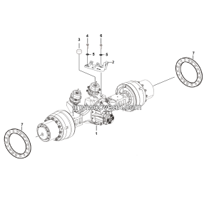 LGMG Off-Highway Dump Truck 2024 - Mid axle mounting assy HD40T（i=16.641） - E0700-2707010649