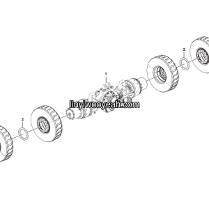 LGMG MT106 2025 - Mid axle assy PX40T（i=16.641） - E0700-2707010728