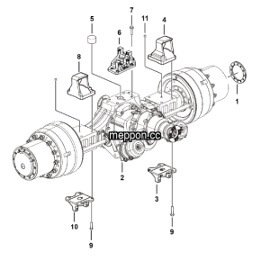LGMG CMT66 2025 - Rear axle assy PX - E0700-2708010466