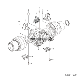 LGMG Off-Highway Dump Truck 2022 - Mid axle assy - E0701-2707010655.S1A