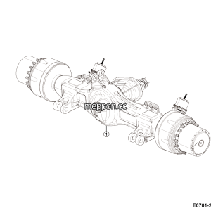 LGMG Off-Highway Dump Truck 2023 - Middle axle installation XH50t (i=19.92) - E0701-2707010846.S1A