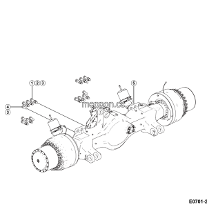 LGMG Mine Truck 2026 - Center axle installation px58t（i=21.398） - E0701-2707010927.S1A