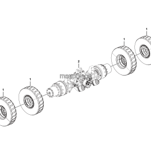 LGMG Mine Truck Mine Truck - Middle axle assembly - E0702-2707010337