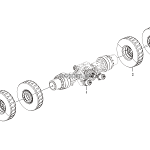 LGMG Off-Highway Dump Truck 2022 - Mid axle assy - E0707-2707010293